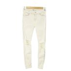  Zara ZARA брюки Denim джинсы обтягивающий стрейч авария обработка маленький размер 34 светло-серый /AO14 женский 