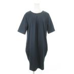  aqua гараж Aqua Garage One-piece колено длина . минут рукав tuck cut and sewn ткань M темно-синий темно-синий /AH11 женский 