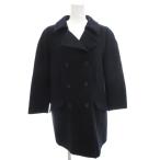 ミュウミュウ miumiu Pコート ジャケット ショート丈 ウール 40 紺 ネイビー /FF ■GY62 レディース