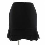ショッピングMIUMIU ミュウミュウ miumiu 台形スカート タイト ミニ 36 黒 ブラック /JS ■GY62 レディース