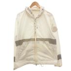 モンクレール MONCLER ADOUR ジップアップパーカー ジャケット ワッペン 5 白 ホワイト /FF ■GY62 メンズ