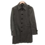  Burberry Black Label BURBERRY BLACK LABEL пальто с отложным воротником шерсть S серый колено длина /FF #GY62 мужской 