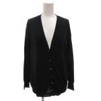 ショッピングプラダ プラダ PRADA カーディガン ウール 40 紺 ネイビー Vネック /FF ■GY62 レディース