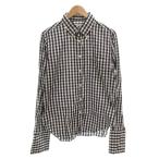 インディビジュアライズドシャツ INDIVIDUALIZED SHIRTS カフスシャツ BD ボタンダウン ギンガムチェック 長袖 USA製 白 黒