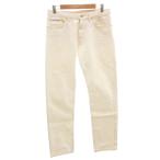 ショッピングルイヴィトン ルイヴィトン LOUIS VUITTON ガストンデニムパンツ ジーンズ ストレート 40 白 ホワイト パッチ /FF ■GY62 レディース