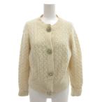 ショッピングケイトスペード ケイトスペード KATE SPADE カーディガン ケーブルニット ウール S アイボリー ビジューボタン /FF ■GY62 レディース