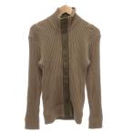 ドルチェ&ガッバーナ ドルガバ DOLCE&GABBANA カーディガン リブニット 46 茶 ブラウン ハイネック /FF ■GY62 メンズ