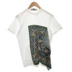 ディースクエアード DSQUARED2 Tシャツ カットソー スカーフ切替 ペイズリー柄 半袖 XXS 白 ホワイト /FF ■GY62 レディース