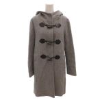 エムプルミエ M-Premier ダッフルコート フード トグルボタン ひざ丈 36 グレー /FF ■GY62 レディース