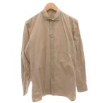 ボッテガヴェネタ BOTTEGA VENETA コットンシャツ カジュアル 長袖 15 4/3 /40 ベージュ /FF■GY62 メンズ