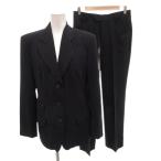 グッチ GUCCI スーツ セットアップ ジャケット パンツ ストライプ ウール 40 紺 ネイビー /FF ■GY62 レディース