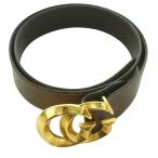  Gucci GUCCI GGma-monto Gold пряжка ремень Logo кожа чай Brown Gold цвет /SS #OS #OH #GY62 мужской 