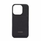  Jil Sander JIL SANDER смартфон кейс покрытие iPhone 15 Pro дизайн логотипа одноцветный кожа чёрный черный #GY62 мужской 
