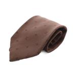  Louis Vuitton LOUIS VUITTON монограмма широкий галстук галстук общий рисунок шелк шелк чай Brown /AN #GY62 #OH мужской 