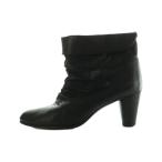 ツモリチサト ウォーク tsumori chisato walk ウォーキングブーツ ショートブーツ レザー 24.5cm 黒 /MI ■GY48 レディース