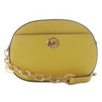 未使用品 マイケルコース MICHAEL KORS ロゴ チェーン ショルダーバッグ レザー 黄色 イエロー /SR ■GY49 レディース