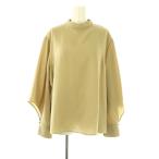 未使用品 ミラオーウェン Mila Owen ブラウス 長袖 バンドカラー 0 緑 グリーン /AT ■OS ■GY53 レディース