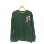 ポロ ラルフローレン POLO RALPH LAUREN 長袖Tシャツ ロンT L/G 14-16 160 ダークグリーン 緑 Pロゴ /ES ■GY53 キッズ