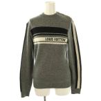 ショッピングVUITTON ルイヴィトン LOUIS VUITTON LVインタルシアシグネチャーニット セーター プルオーバー カシミヤ ロゴ XS グレー 白 黒 RW191W LPX FGKL21