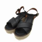  Coach gold Bally эспадрильи сандалии искусственная кожа jute Wedge подошва высокий каблук 7 24cm черный C8910 женский 