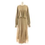  and kchu-ruAND COUTURE выставить One-piece кардиган 38 бежевый /DF #GY57 женский 