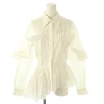 アレキサンダーマックイーン ALEXANDER MCQUEEN 2022 ブラウス 38 ホワイト /DO ■GY57 レディース