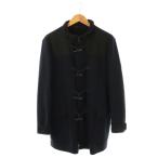  Armani koretsio-niARMANI COLLEZIONI полупальто "даффл коут" шерсть кашемир .46 темно-синий /DO #GY57 мужской 