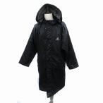 Adidas adidas спорт одежда bench пальто длинный длина с капюшоном . Logo принт L чёрный черный /SM24 #GY58 мужской 
