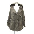  Snidel Mod's Coat милитари жакет средний длина F хаки с капюшоном . подкладка имеется талия draw -тактный кольцо /SY45 #GY58