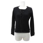  гарантия Lee Visconti GALLERY VISCONTI ансамбль вязаный кардиган средний длина раунд шея передний открытие cut and sewn короткий рукав шерсть 