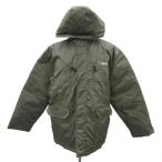  Bear -* You ese-Bear USA пуховик M хаки с капюшоном . средний длина B43M4306 /YS35 #GY58 мужской 