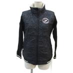  filler Golf одежда блузон жакет стеганная куртка M чёрный черный нашивка воротник-стойка средний длина #GY61 женский 