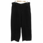 ショッピングzara ザラ ZARA テクスチャー素材ウール混 ワイドパンツ XL 黒 ブラック /GV ■GY53 メンズ