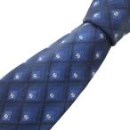  Celine CELINE галстук casual шелк шелк проверка общий рисунок темно-синий темно-синий /GV #GY53 мужской 