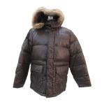 Uniqlo UNIQLO пуховик средний длина 2WAY мех с капюшоном .2 темно-коричневый /SM1 #GY61 мужской 