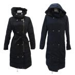 a доллар fodomin Guess ADOLFO DOMINGUEZ с хлопком пальто длинный длина двусторонний S 36 темно-синий темно-синий черный чёрный ремень имеется 