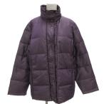 マンシングウェア MUNSINGWEAR ダウンジャケット ジップアップ L 紫 パープル /GV ■GY58 レディース