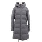 ユニクロ UNIQLO ダウンコート スタンドカラー フード 3XL グレー /JS ■GY61 レディース