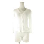 チャン ルー CHAN LUU カーディガン 白 ホワイト Vネック 長袖 ポケット付き /CK35 ■GY58 レディース