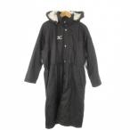  Mizuno MIZUNO bench пальто M чёрный черный с капюшоном . длинный рукав боа подкладка /AO4 #GY58 мужской 