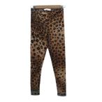 re владелец -ruLEONARD белый бирка леггинсы джегинсы длинный длина 1 Brown чай цвет Leopard рисунок леопардовая расцветка стрейч /SM45 #GY58 женский 