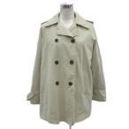 ショッピングzara ザラ ZARA トレンチコート スプリングコート M アイボリー ミドル丈 /YS3 ■GY58 レディース