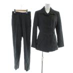  J &amp;a-ruJ&amp;R костюм выставить верх и низ жакет брюки шерсть S серый одноцветный постоянный цвет длинный рукав /KW #GY58 женский 