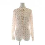 ショッピングブラックレーベル ポールスミス ブラック レーベル Paul Smith BLACK LABEL ステンカラーシャツ 花柄 ロゴ 長袖 40 白 ホワイト ピンク ■GY60 /MQ