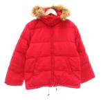  J Press J.PRESS пуховик M капот Zip выше кромка do Lost короткий красный красный /AE #GY60 мужской 