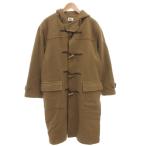  Lacoste LACOSTE полупальто "даффл коут" шерсть 4 чай Brown с капюшоном . кривошип кнопка длинный /FF #GY60 мужской 