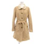  Comme Ca Du Mode COMME CA DU MODE искусственный мутон пальто средний половина длина подкладка боа 11 Camel /NL #GY59 женский 