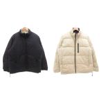  Uniqlo UNIQLO двусторонний с хлопком жакет блузон Zip выше XL темно-синий темно-синий белый белый /GV #GY59 мужской 