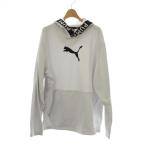  Puma PUMA Parker L белый белый чёрный черный длинный рукав с капюшоном . Logo лента /LP #GY58 мужской 