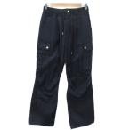 ダンスト Dunst カーゴパンツ ストレート S 黒 ブラック ロング丈 /HO59 ■GY58 レディース